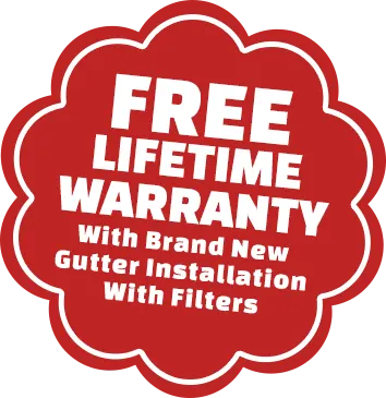 Free Lifetime Warranty with New Gutter Install with Filters